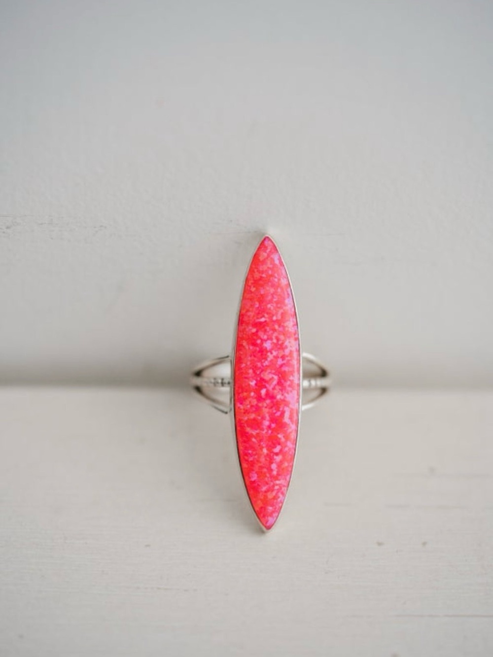 Goldie Lew Poppy Pink Opal Ring